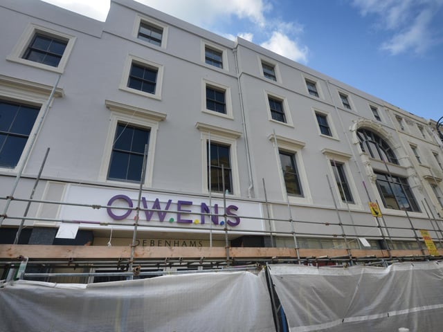 Owens, a family fun factory, will span three floors of the 77,000 square foot building previously occupied by Debenhams on Robertson Street.