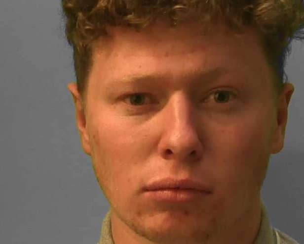 Sussex Police are still searching for Luke Sambrook, who is wanted on recall to prison after breaching the terms of his licence. Picture courtesy of Sussex Police
