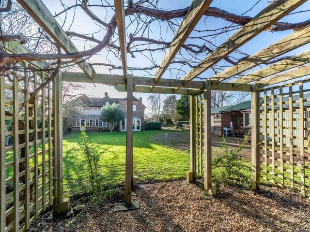 The semi-rural property has access to stunning views of the country.