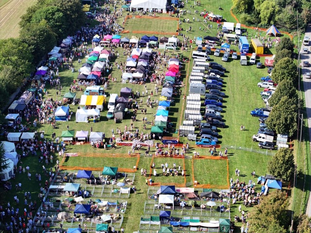 Huge crowds were in Findon today (September 9) to attend the world-famous sheep fair.