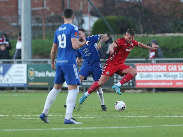 Action from Worthing FC's 3-2 win at home to Welling in the National League South