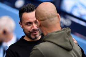 The Manchester City manager said De Zerbi was producing “wonderful football” on the south coast and claimed the Italian was changing many things in English football.