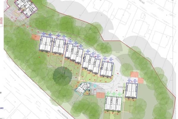 Ocklynge Chalk Pit proposed layout (Credit: EBC planning portal)