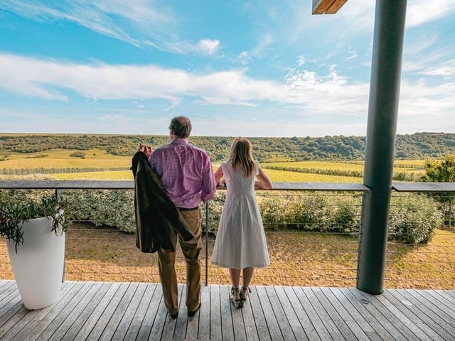 The Tasting Room restaurant offers breath-taking, panoramic views of the Vineyard and South Downs.
Head Chef, Chris Bailey, and his team serve a new take on contemporary, ingredient-focussed British cuisine, using the finest seasonal produce available from the land, sea, and garden of the British Isles.