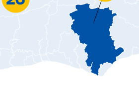 Marie Curie map highlights the areas already part of the scheme