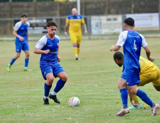 Shoreham FC take on Epsom and Ewell FC in a pre-season friendly at Middle Road