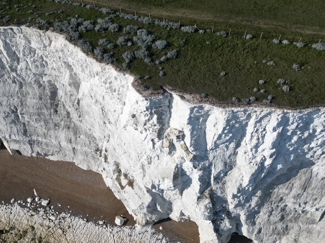 The cliff edge at Saltdean. Photo: Eddie Mitchell
