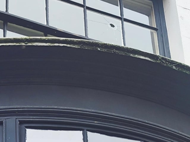 The window that was attacked