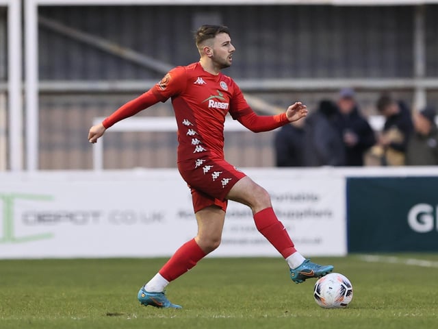 Action from Worthing's 1-0 win at Farnborough in the National League South