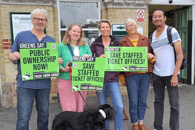 The comments follow the closure of a public consultation on shutting most of England’s 1,000 offices within three years in attempt to ‘modernise’ the railway. (Credit: Lewes Green Party)