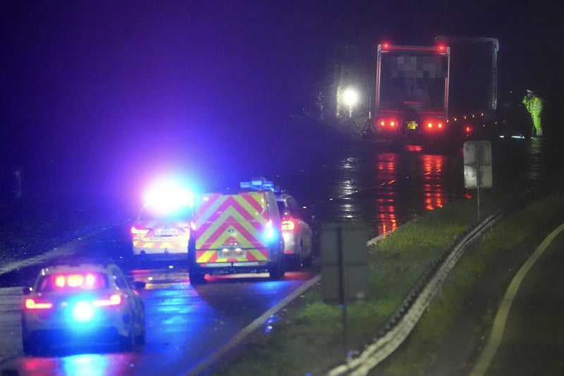 Sussex Police said the road remains closed eastbound and westbound between Chichester and Emsworth