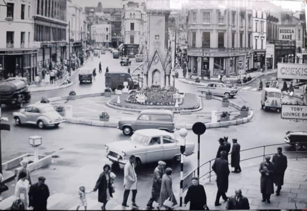 Before mobile phones, 'meeting by the memorial' was the most common way for people to find each other in Hastings town centre. Over the years the area became a hub for youth culture on Saturday mornings and was the beating heart of a thriving Hastings town centre. The Albert Memorial clock tower was installed in 1864 and became a prominent landmark. Arsonists set fire to the clock's woodwork in the early hours of April 28 1973 – the clock was damaged and the surrounding stone cracked. On June 18 1973 another smaller fire broke out. After the fire it was said that serious faults were discovered and it was demolished.