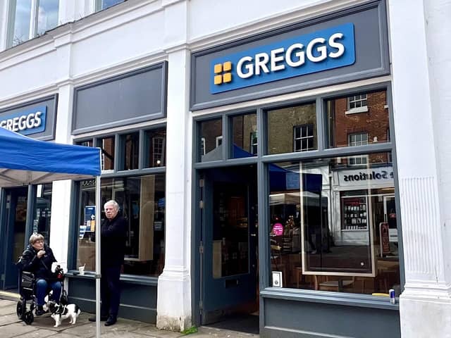 Greggs in Chichester is open today. However, they are only taking card payments or exact change due to lack of cash in the register today.