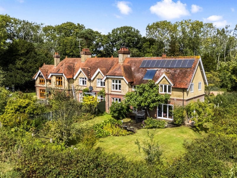 3 Delbury Cottages is a seven-bedroom semi-detached house near the border of East and Mid Sussex. Photo: Yopa