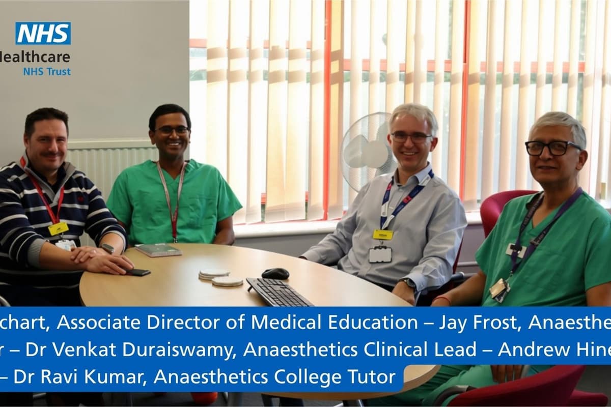 Doctor Train Sussex NHS Trust’s anaesthetics team ranked among the best in the ...