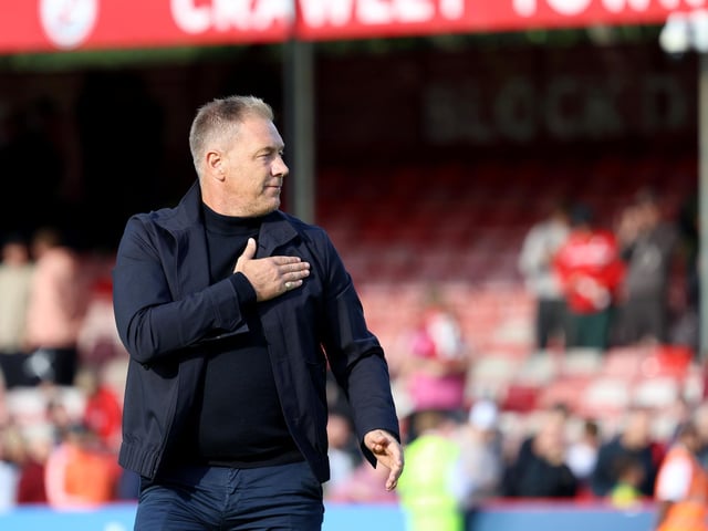 Crawley Town drew 1-1 with Stockport County in their League One encounter at the Broadfield Stadium. Stephen Lawrence/Telephoto Images was there to catch the action
