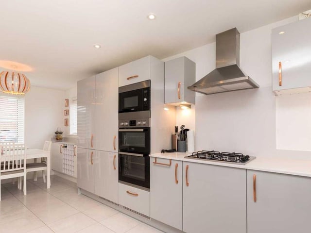 The kitchen/diner has ample room for a dining table