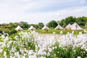 Bell Tents at Southend Barns.