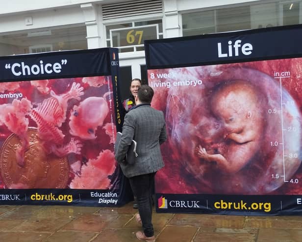 An anti-abortion group has defended its decision to hold a protest in Chichester city centre. Photo: Hayley Galvin