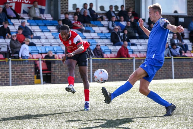 Action and celebrations from Eastbourne Borough 's win over Uxbridge in the FA Cup