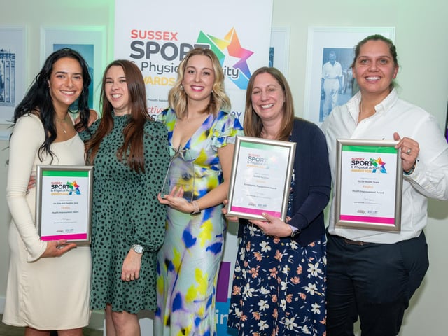 Winners and finalists at the Sussex Sport and Physical Activity Awards for 2023