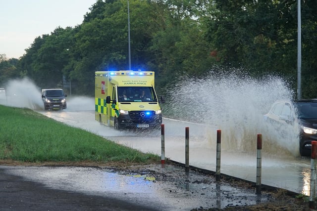 Burst water main in Hailsham (photo by Dan Jessup)