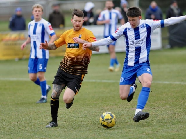 Action from Littlehampton Town's 3-2 Isthmian League win over Haywards Heath Town at The Sportsfield