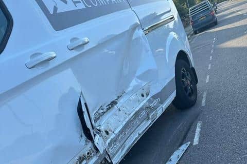 Damage caused to tradesman's van