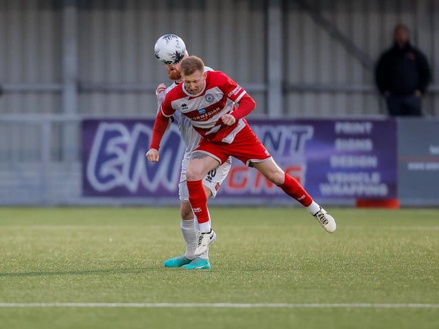 Action from Eastbourne Borough's 0-0 draw at Truro City