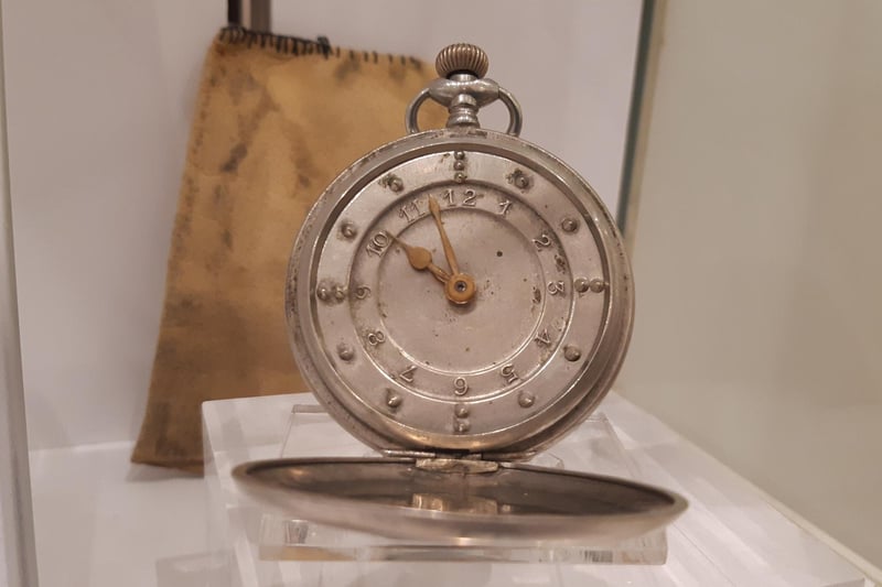 The pocket watch given to Harry Green, who was blinded in the Battle of the Somme and came to St Dunstan's soon after