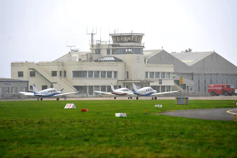 A scene for The Crown season 1 was filmed at Shoreham Airport in November 2015