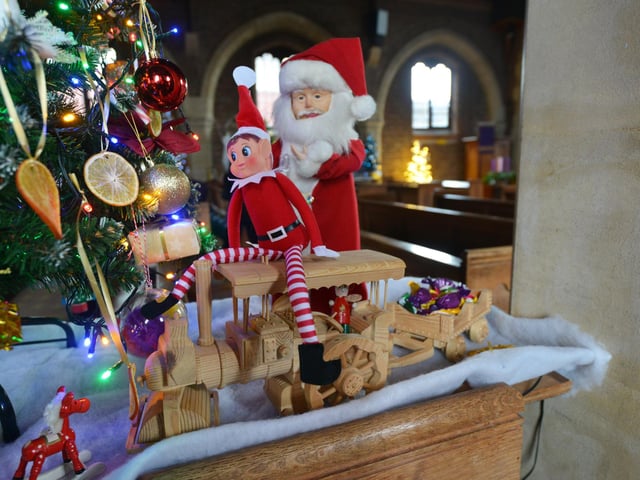Christmas Tree Festival 2023 at St Michael and All Angels, Glassenbury Drive, Bexhill. This year's theme is Saints.