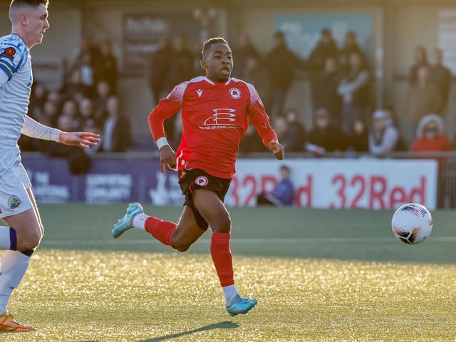 Action from Eastbourne Borough's 2-1 Boxing Day win at Havant and Waterlooville in National League South