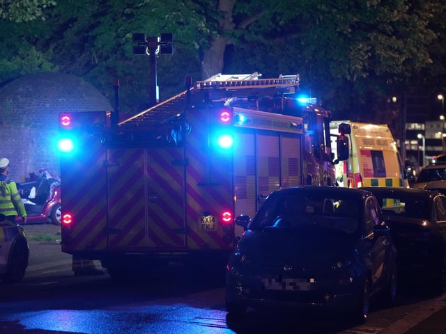 Emergency services at the scene. Picture: Sussex News and Pictures