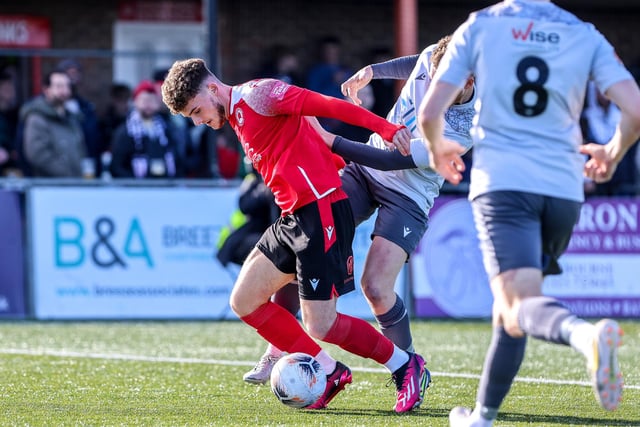Action from Eastbourne Borough's 2-0 Ntional League South win against Slough Town at Priory Lane
