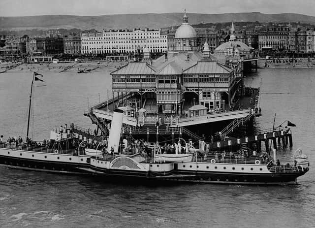 Paddle steamers would tie up at the end of the pier in Victorian and Edwardian times, so visitors to the town could disembark