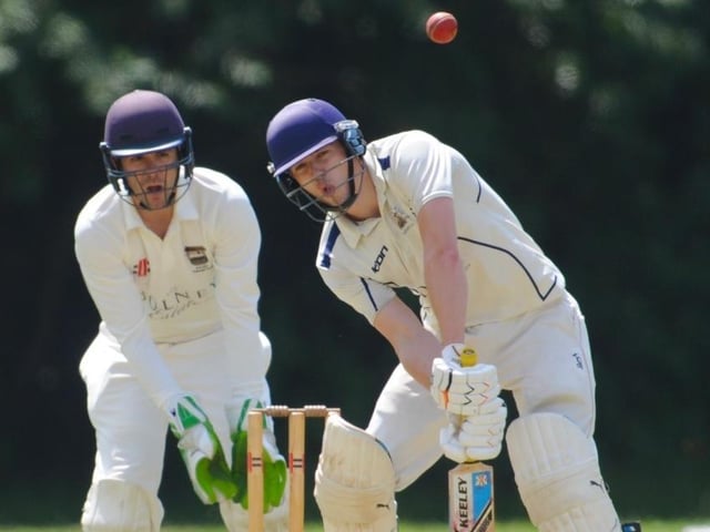 Action from Portslade CC v Bolney CC in Division 4 East of the Sussex Cricket League