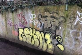 The illegal spray-paining has recently appeared on the Phoenix Causeway bridge and the old railway bridge on Lewes High Street
