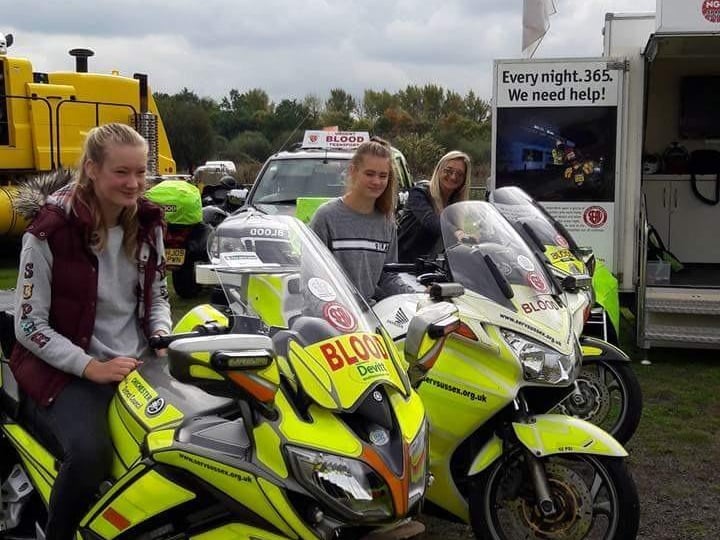 SERV Sussex is urgently raising funds to repair a blood bike recently damaged in a 'hit and run' collision in Southwick