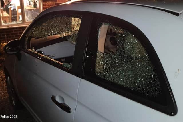 Kernot smashed his victim's car windows