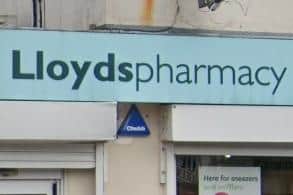 Lloyds Pharmacy sign. Picture from Google Street View