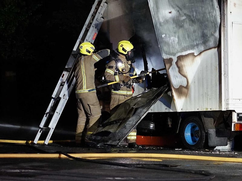 Firefighters at the scene. Picture: Dan Jessup