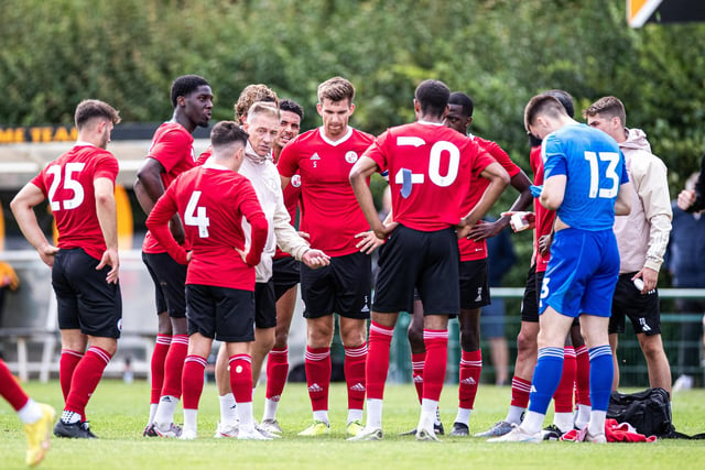 Action from the pre-season friendly between Three Bridges and Crawley Town. Crawley Town won 2-1 thanks to two goals from Danilo Orsi. Picture: Eva Gilbert