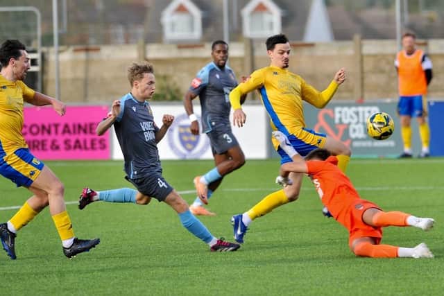 Lancing in action in their win over Three Bridges | Picture: Stephen Goodger
