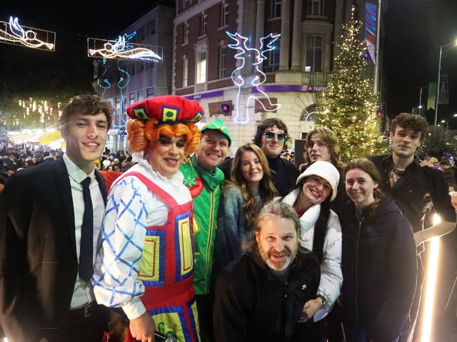 Eastbourne's Christmas lights switch-on event 2024 in Terminus Road. Photo supplied by Your Eastbourne BID.