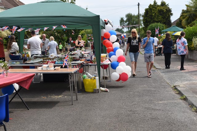 Jubilee street party in Pines Avenue, Worthing. Picture from Liz Pearce