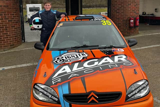 Eastbourne junior racing driver Tom makes gains at Brands Hatch