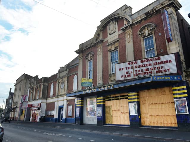 The disused Curzon Cinema in Langney Road featured in Prime Minister's Andy Burnham's announcement of the Derelict Buildings Fund.