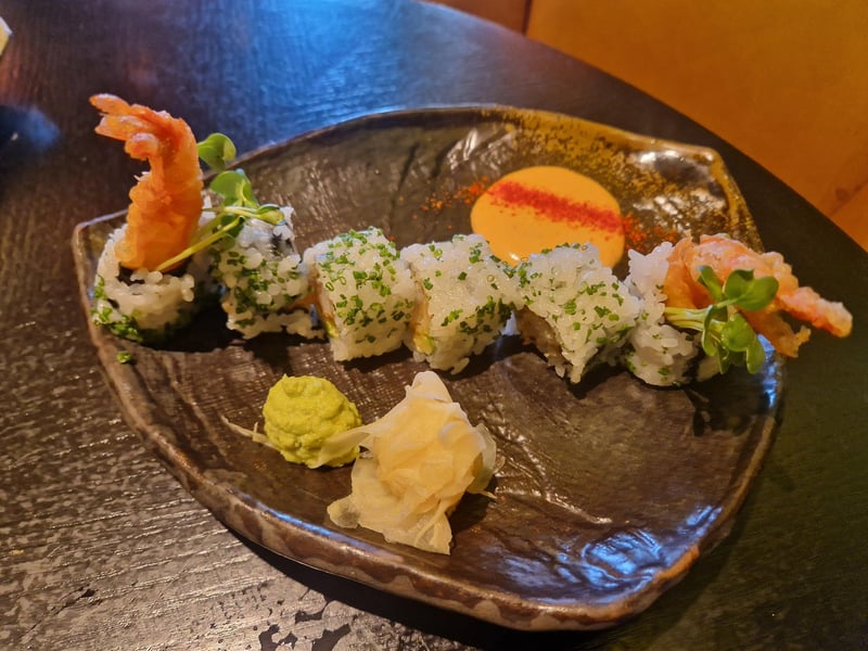 Prawn Tempura Maki Roll at The Ivy Asia Brighton