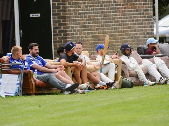 Action between Broadwater CC and Goring CC in Division 4 West of the Sussex Cricket League